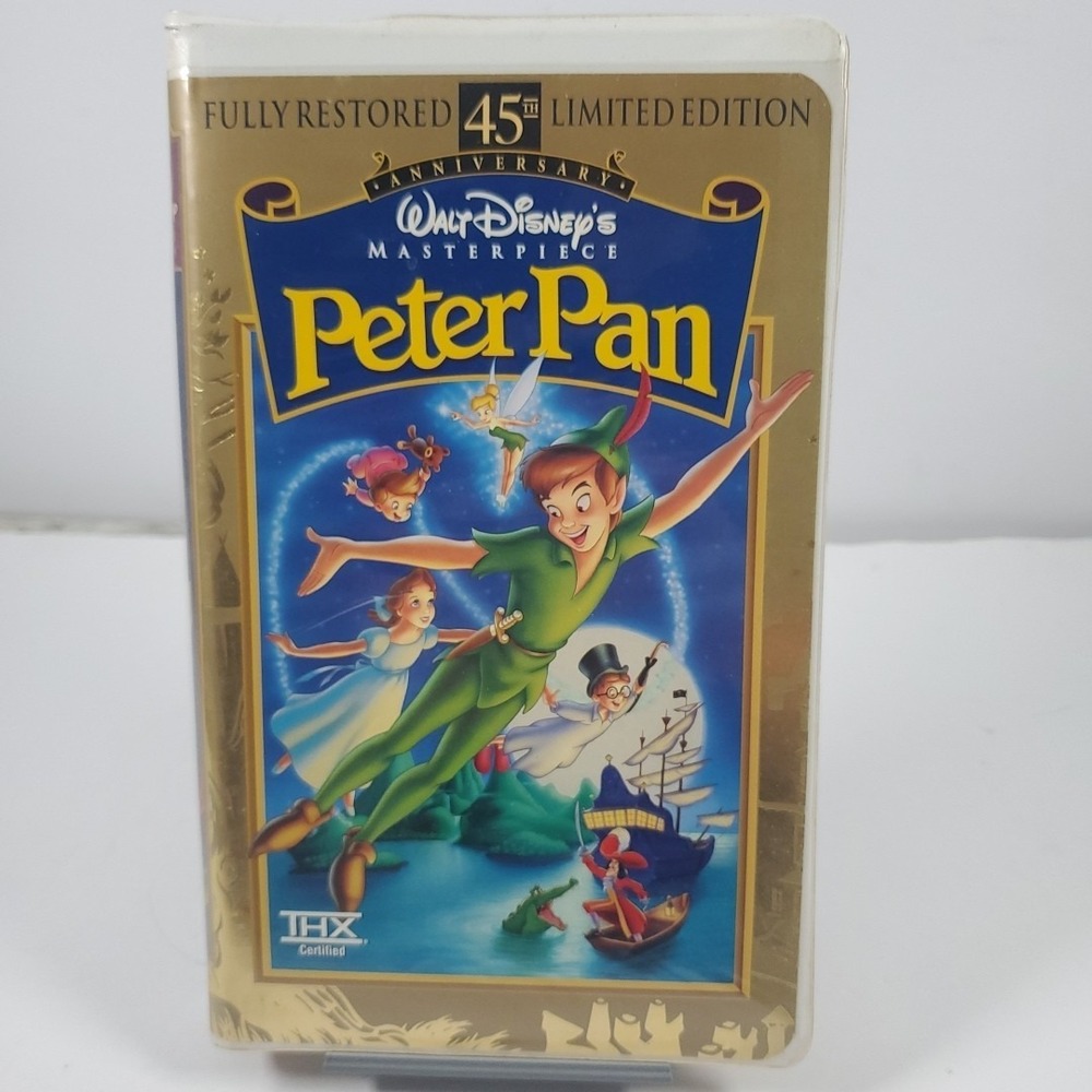 Peter Pan (VHS 1998) 45th Anniversary Limited Edition Walt Disney Masterpiece